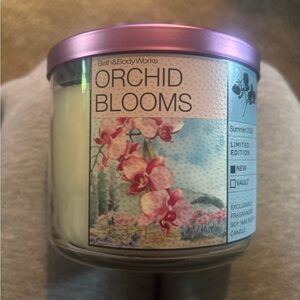 Bath & Body Works Orchid Blooms Candle with Pink Lid